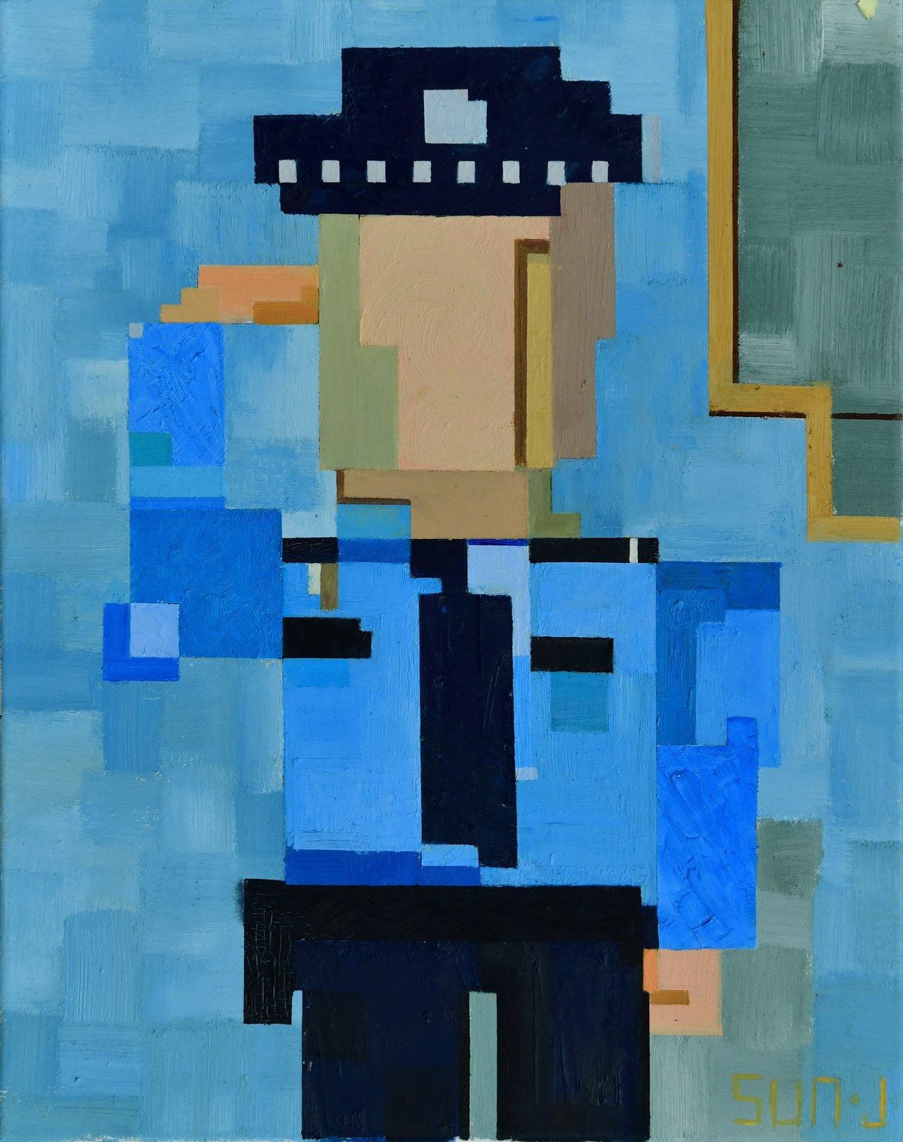 绘画作品二等奖：清白方正  为警之风