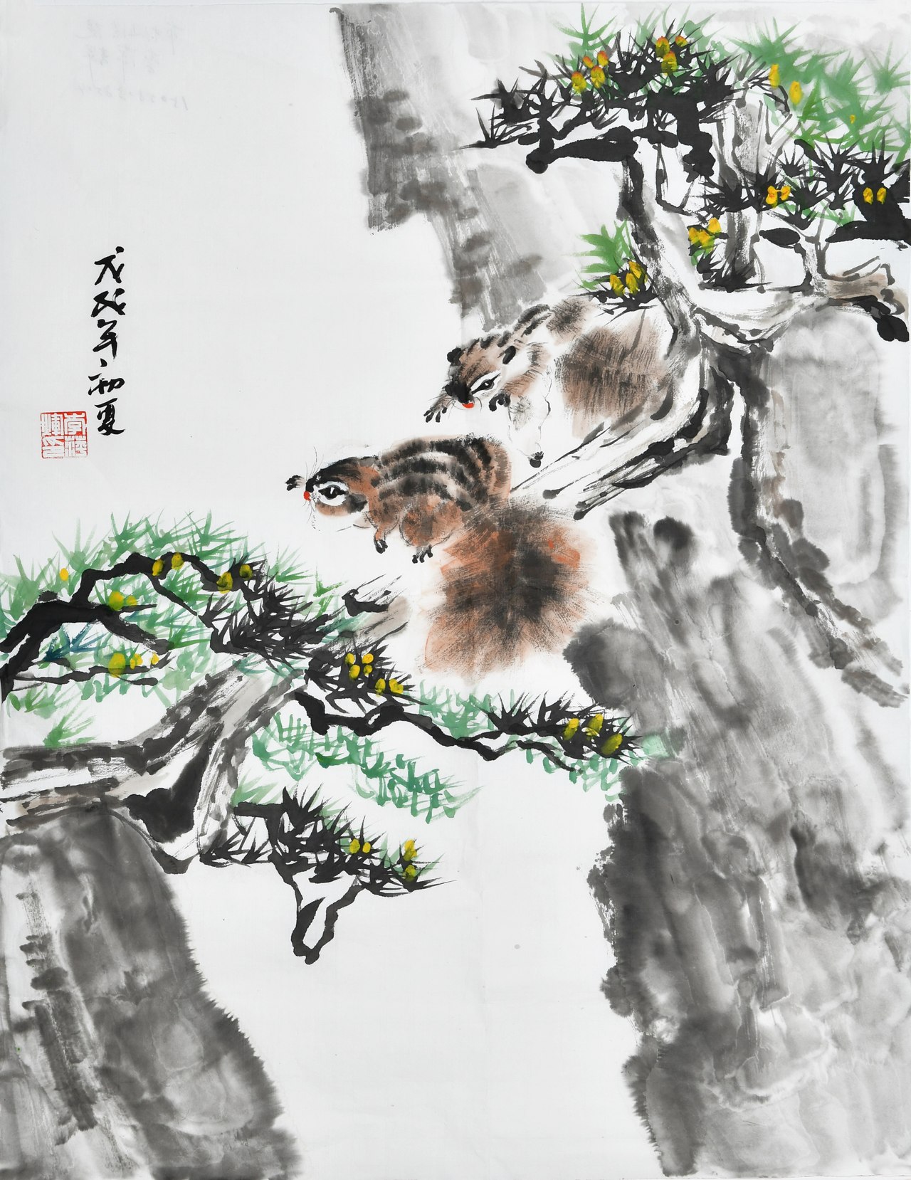 绘画作品三等奖：松鼠图