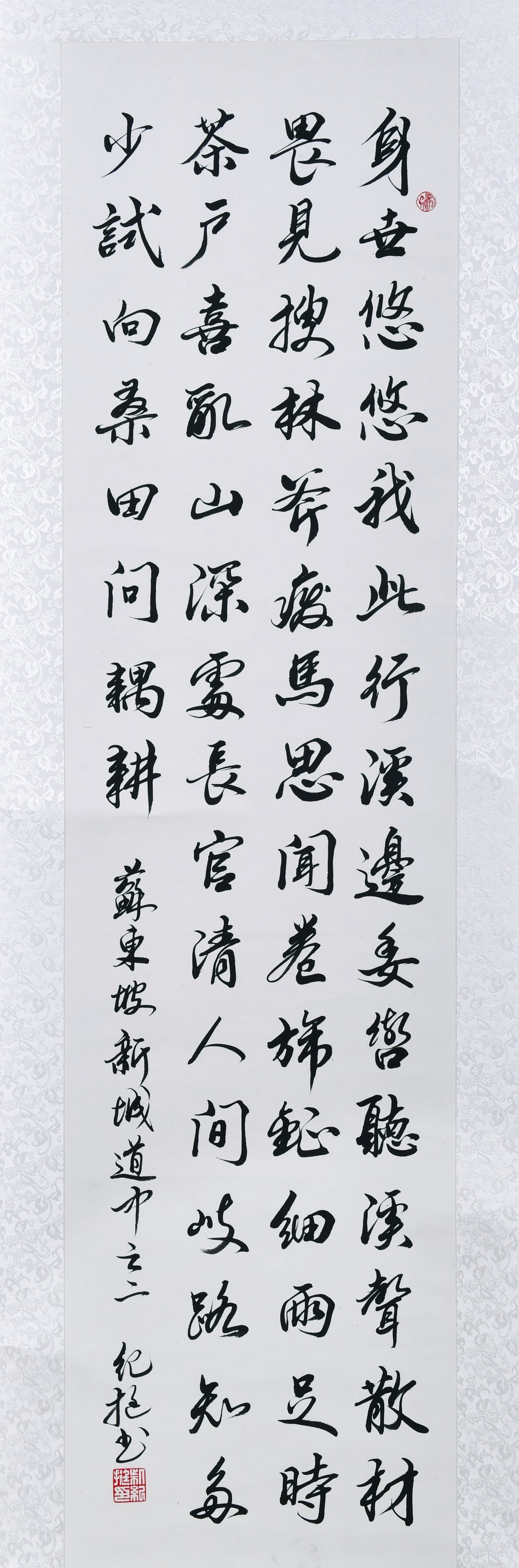 书法作品优秀奖：苏东坡新城道中之二